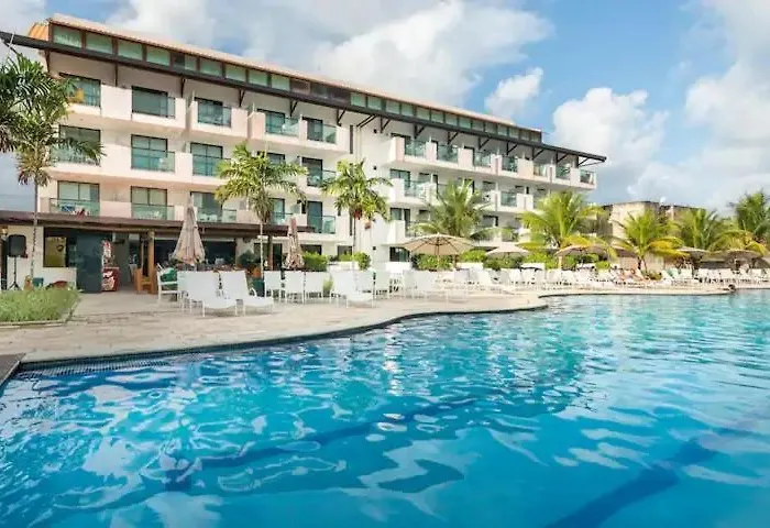 Laguna Beach Flat 101 Porto de Galinhas - Flat térreo com saída para piscina